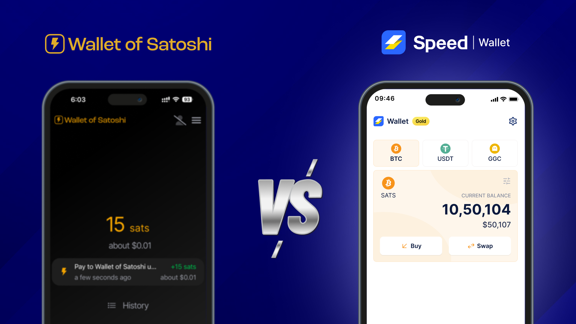 Speed Wallet: The best Wallet of Satoshi alternative for US users