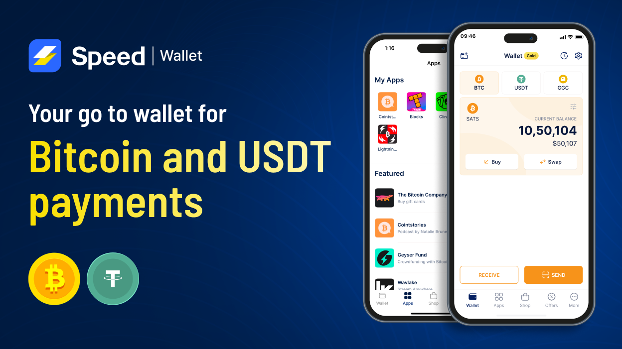 Speed Wallet: Your Everyday Crypto Wallet for Bitcoin and USDT Payments